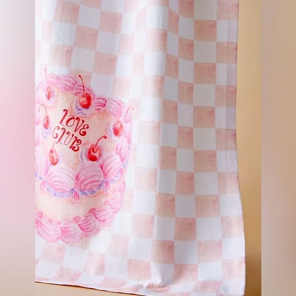 Anthropologie Stephanie Tara Love Club Dish Towel NWT - Picture 2 of 4
